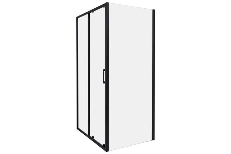 Duschväggar Yoro Transparent/svart - Transparent/svart - Hus & renovering - Kök & bad - Badrum - Duschar