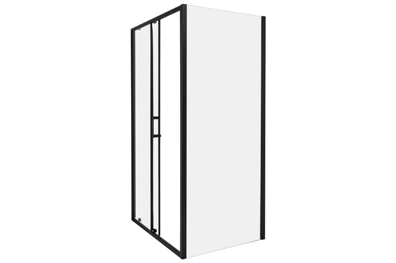 Duschväggar Yoro Transparent/svart - Transparent/svart - Hus & renovering - Kök & bad - Badrum - Duschar