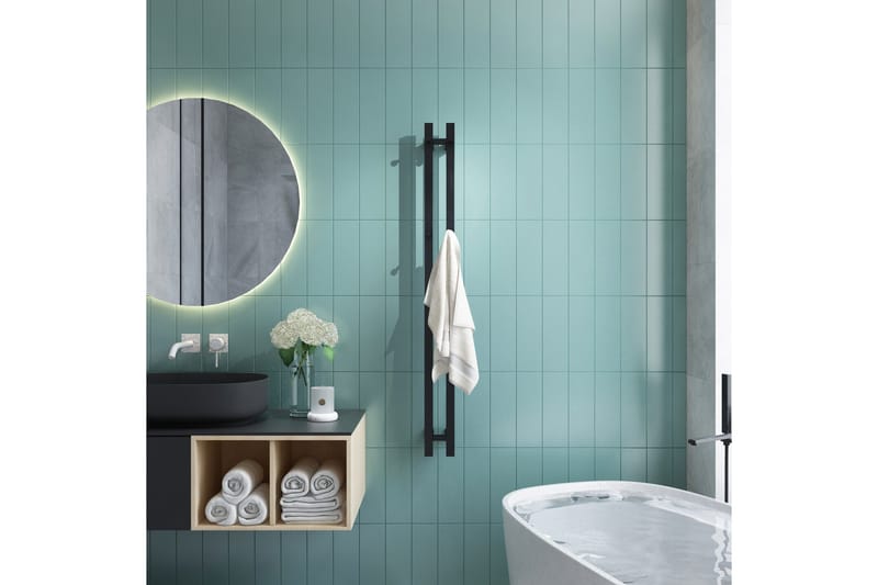 Elektrisk handdukstork 12x120x10 cm | RH2B - Hus & renovering - Kök & bad - Badrum - Handdukstorkar - Handdukstork el