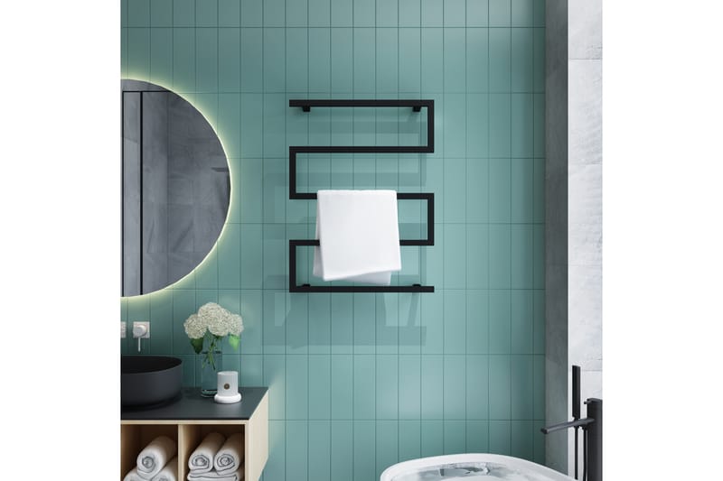 Elektrisk handdukstork 60x80x12 cm - Hus & renovering - Kök & bad - Badrum - Badrumstillbehör