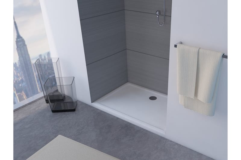 Gyttorp Duschkar 80x120 cm, Vit