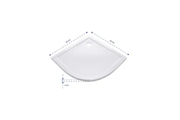 Gyttorp Duschkar 90x90 cm - Vit - Hus & renovering - Kök & bad - Badrum - Duscharmatur & dusch tillbehör