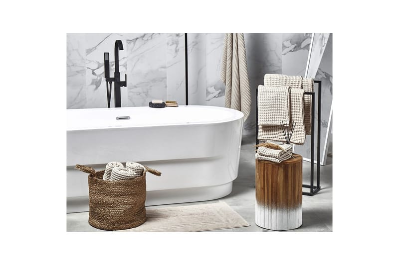 Handduk Areora set om 11 Beige - Beige - Hus & renovering - Kök & bad - Badrum - Badrumstillbehör