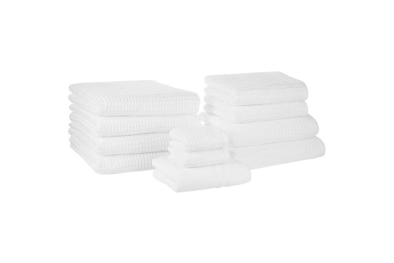 Handduk Areora set om 11 Vit - Vit - Hus & renovering - Kök & bad - Badrum - Badrumstillbehör