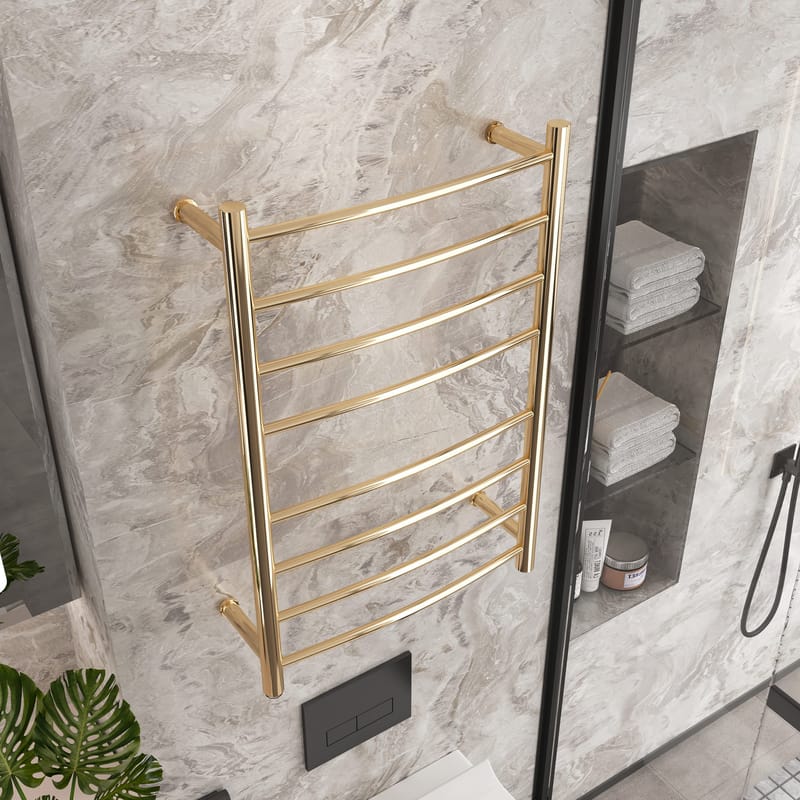 Elektrisk handdukstork 52x78x12,5cm | Guld - Hus & renovering - Kök & bad - Badrum - Handdukstorkar - Handdukstork el