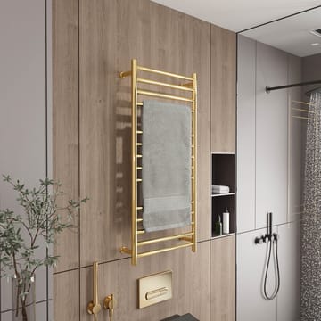 Handdukstork, 9006G, 110x52x12cm, Gold - Hus & renovering - Kök & bad - Badrum - Handdukstorkar - Handdukstork el