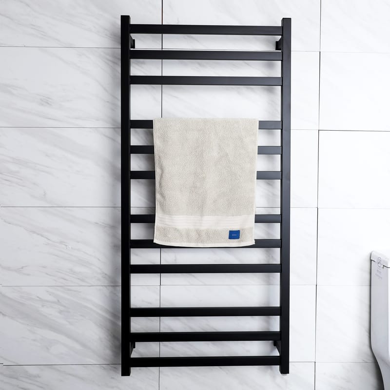 Handdukstork, svart, SC07B, 1320x670x80 - Hus & renovering - Kök & bad - Badrum - Handdukstorkar - Handdukstork el