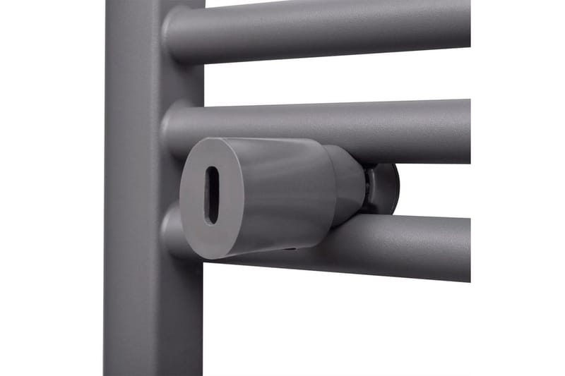 Handdukstork centralvärme element båge grå 480x480 mm - Grå - Hus & renovering - Kök & bad - Badrum - Badrumstillbehör