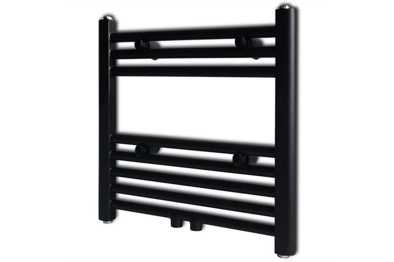 Handdukstork centralvärme element rak svart 480x480 mm - Svart - Hus & renovering - Kök & bad - Badrum - Badrumstillbehör