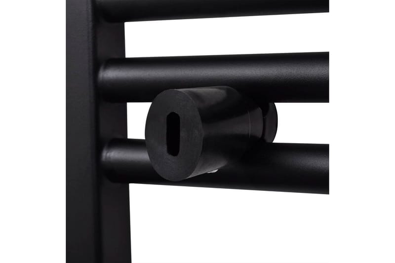 Handdukstork centralvärme element rak svart 480x480 mm - Svart - Hus & renovering - Kök & bad - Badrum - Badrumstillbehör