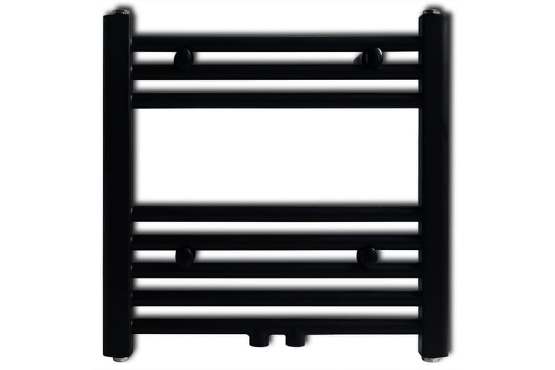 Handdukstork centralvärme element rak svart 480x480 mm - Svart - Hus & renovering - Kök & bad - Badrum - Badrumstillbehör