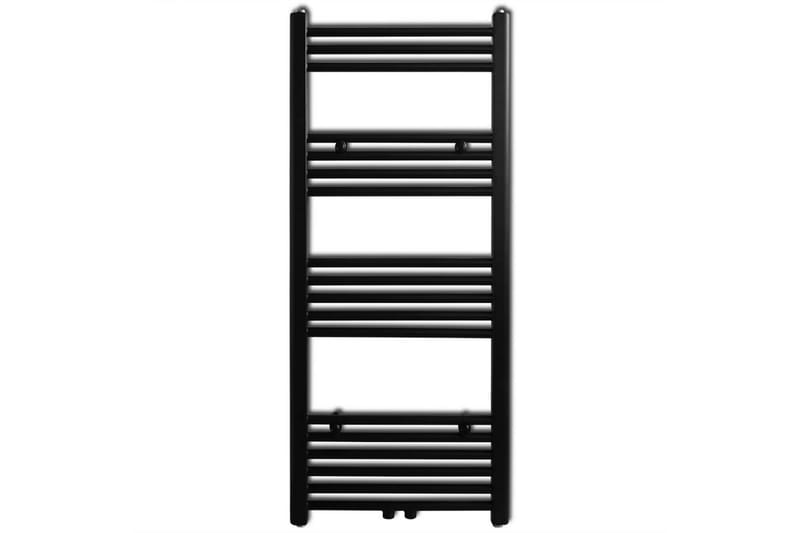 Handdukstork centralvärme element rak svart 500x1160 mm - Svart - Hus & renovering - Kök & bad - Badrum - Badrumstillbehör