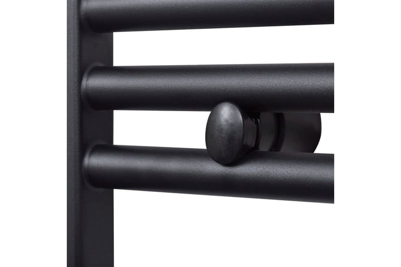 Handdukstork centralvärme element rak svart 500x1160 mm - Svart - Hus & renovering - Kök & bad - Badrum - Badrumstillbehör