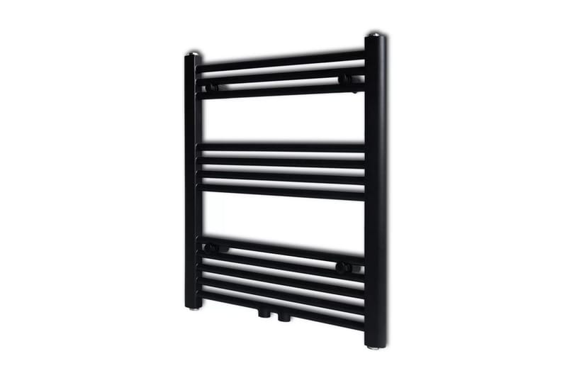 Handdukstork centralvärme element rak svart 600x764 mm - Svart - Hus & renovering - Kök & bad - Badrum - Badrumstillbehör