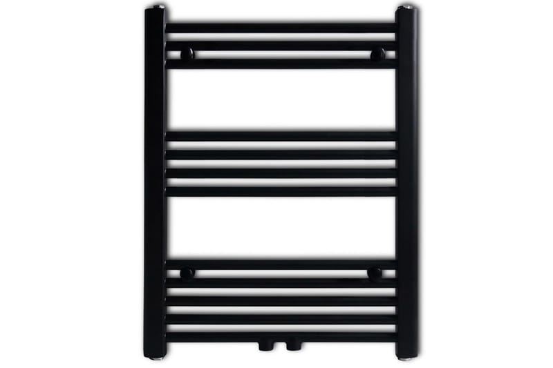 Handdukstork centralvärme element rak svart 600x764 mm - Svart - Hus & renovering - Kök & bad - Badrum - Badrumstillbehör