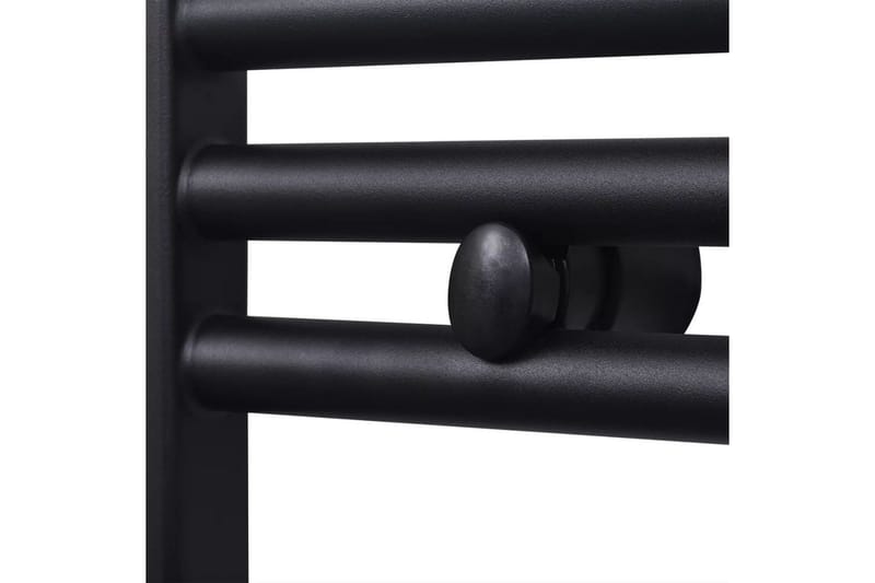 Handdukstork centralvärme element rak svart 600x764 mm - Svart - Hus & renovering - Kök & bad - Badrum - Badrumstillbehör
