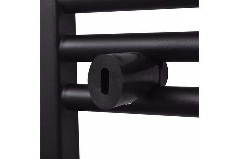 Handdukstork centralvärme element rak svart 600x764 mm - Svart - Hus & renovering - Kök & bad - Badrum - Badrumstillbehör