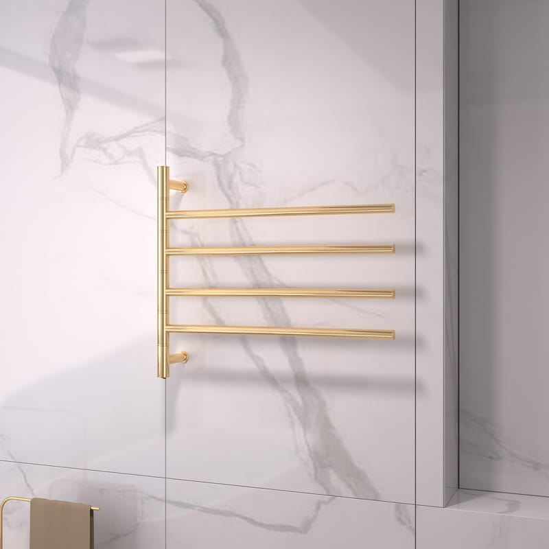 Stor elektrisk handdukstork 63x55x12,5cm | 9007 | Guld - Hus & renovering - Kök & bad - Badrum - Handdukstorkar - Handdukstork el