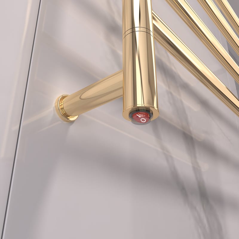 Stor elektrisk handdukstork 63x55x12,5cm | 9007 | Guld - Hus & renovering - Kök & bad - Badrum - Handdukstorkar - Handdukstork el