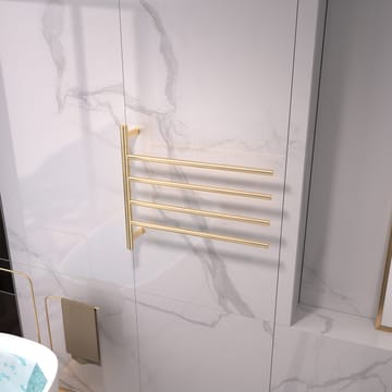Stor elektrisk handdukstork 63x55x12,5cm | 9007 | Guld - Hus & renovering - Kök & bad - Badrum - Handdukstorkar - Handdukstork el