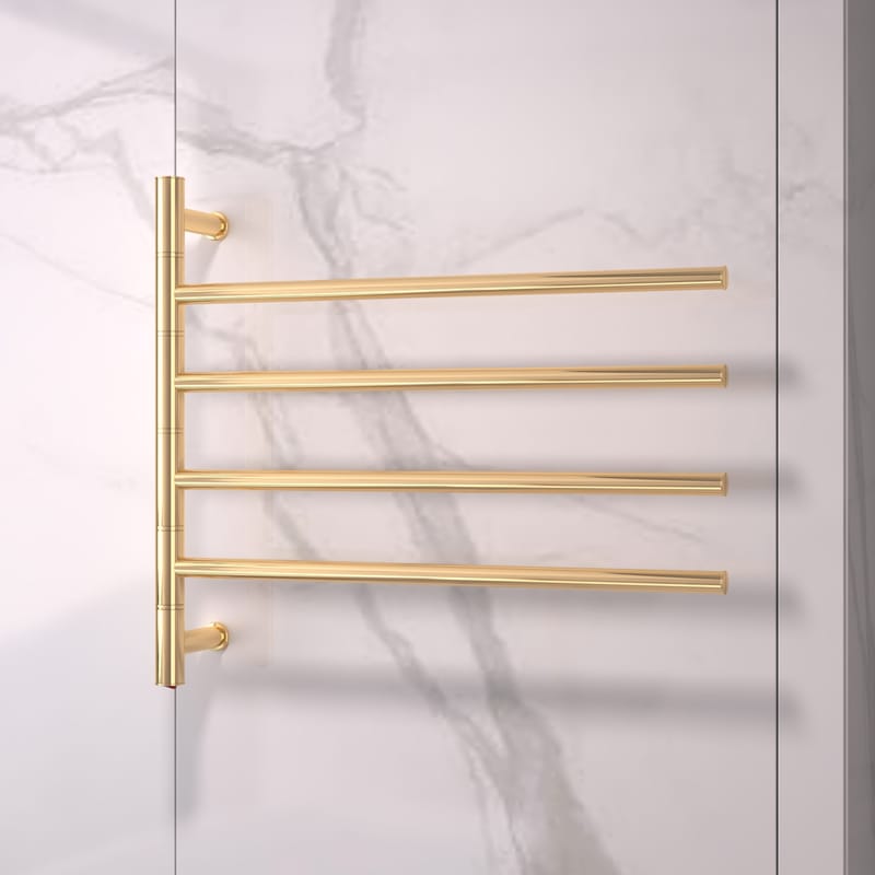 Stor elektrisk handdukstork 63x55x12,5cm | 9007 | Guld - Hus & renovering - Kök & bad - Badrum - Handdukstorkar - Handdukstork el