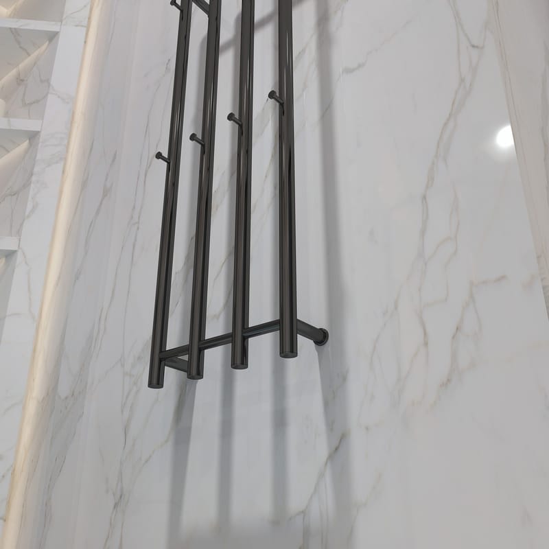 Towel heater, black - RH05B - Hus & renovering - Kök & bad - Badrum - Handdukstorkar - Handdukstork el