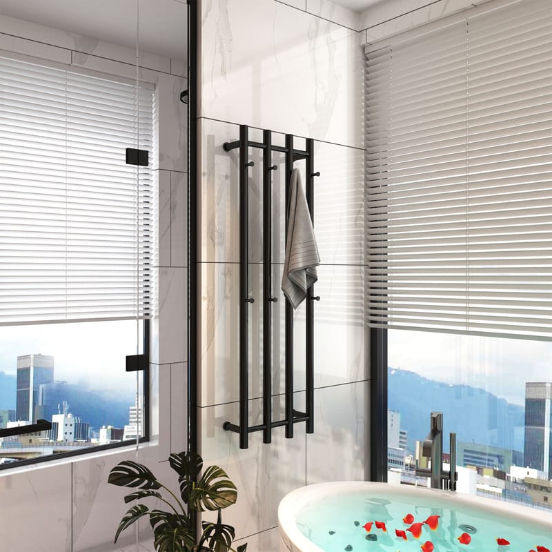 Towel heater, black - RH05B - Hus & renovering - Kök & bad - Badrum - Handdukstorkar - Handdukstork el