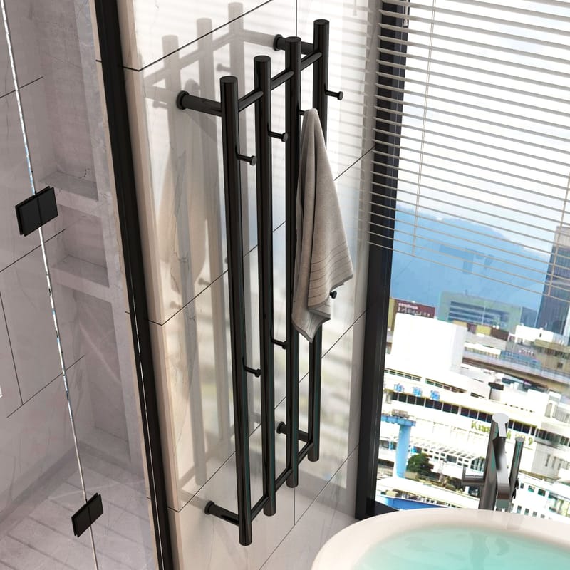 Towel heater, black - RH05B - Hus & renovering - Kök & bad - Badrum - Handdukstorkar - Handdukstork el
