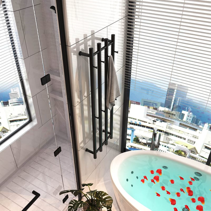 Towel heater, black - RH05B - Hus & renovering - Kök & bad - Badrum - Handdukstorkar - Handdukstork el