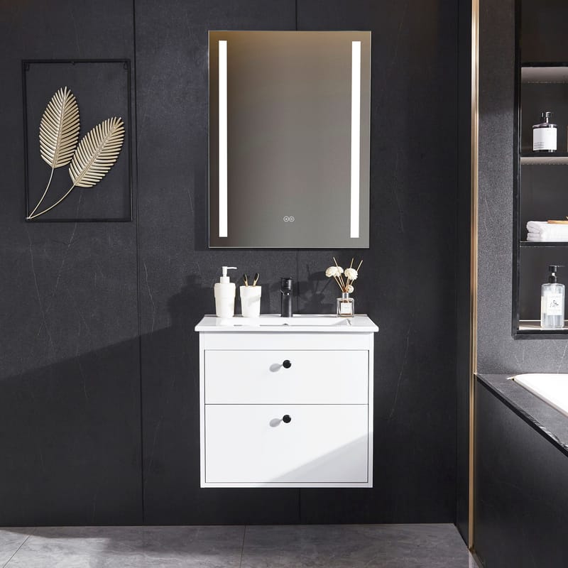 Kommod 60cm | LED-spegel med dimmer | Blandare ingår - Hus & renovering - Kök & bad - Badrum - Duscharmatur & dusch tillbehör