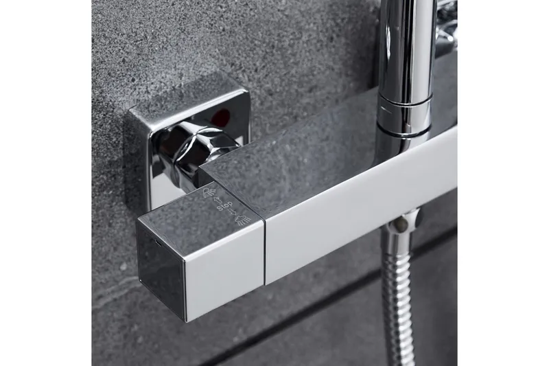 Komplett takduschset med handdusch | Högblankt rostfritt stål - Hus & renovering - Kök & bad - Badrum - Duscharmatur & dusch tillbehör