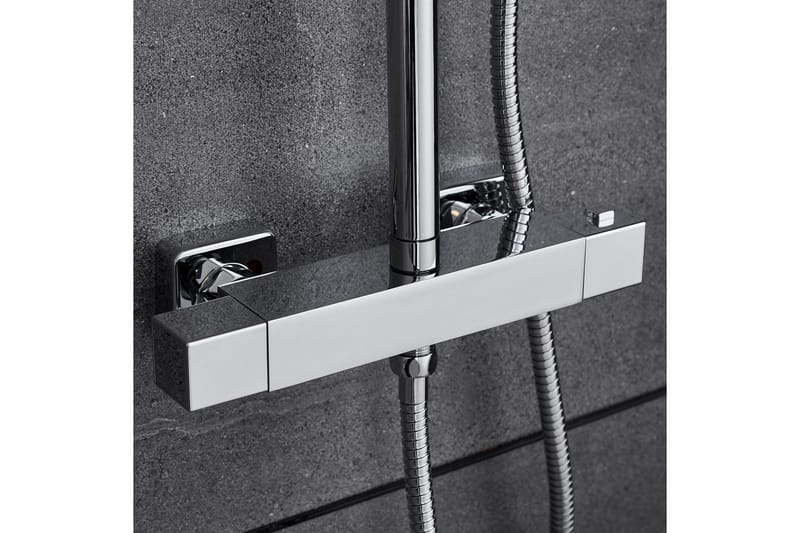 Komplett takduschset med handdusch | Högblankt rostfritt stål - Hus & renovering - Kök & bad - Badrum - Duscharmatur & dusch tillbehör