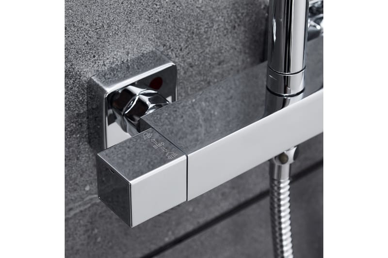 Komplett takduschset med handdusch | Högblankt rostfritt stål - Hus & renovering - Kök & bad - Badrum - Duscharmatur & dusch tillbehör