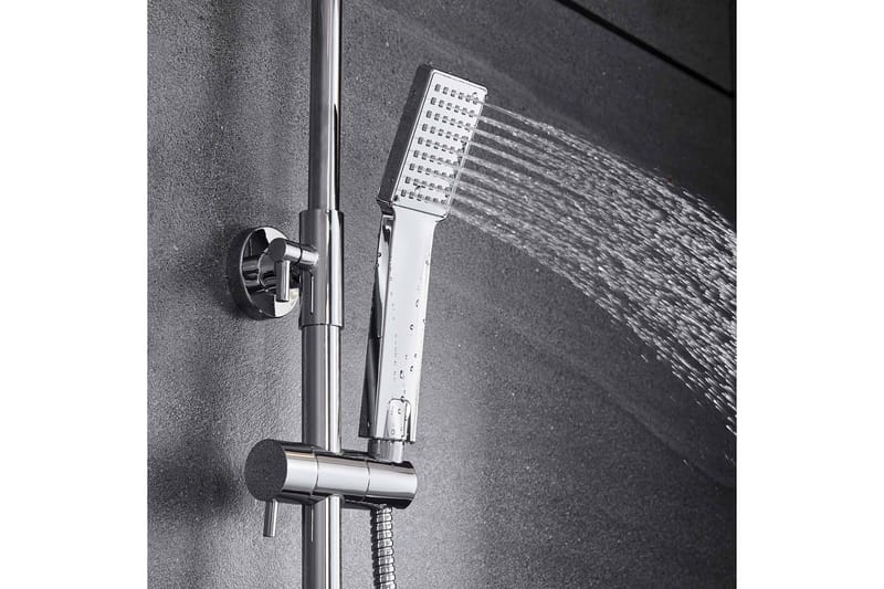 Komplett takduschset med handdusch | Högblankt rostfritt stål - Hus & renovering - Kök & bad - Badrum - Duscharmatur & dusch tillbehör