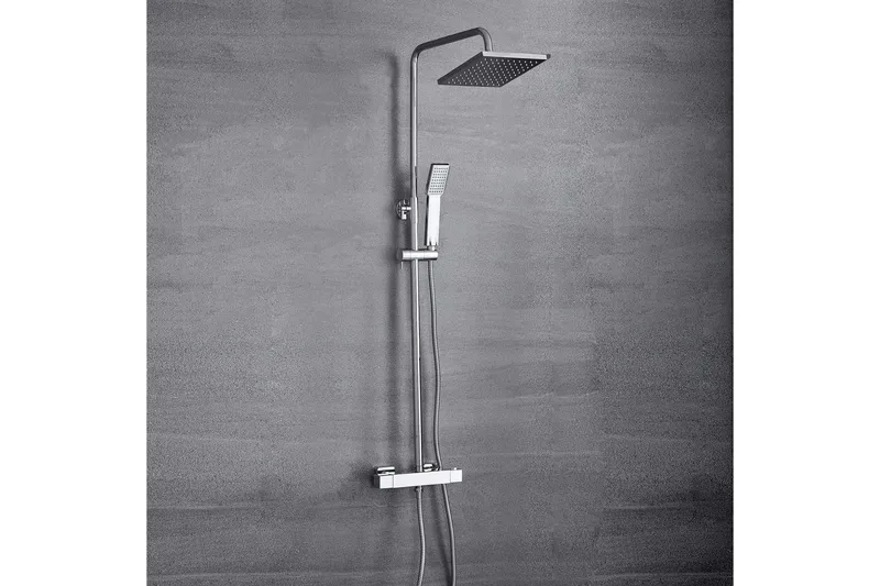 Komplett takduschset med handdusch | Högblankt rostfritt stål, undefined