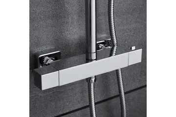 Komplett takduschset med handdusch | Högblankt rostfritt stål - Hus & renovering - Kök & bad - Badrum - Duscharmatur & dusch tillbehör