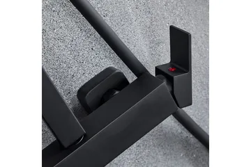 Komplett takduschset med handdusch i kantig design | Svart - Hus & renovering - Kök & bad - Badrum - Duscharmatur & dusch tillbehör