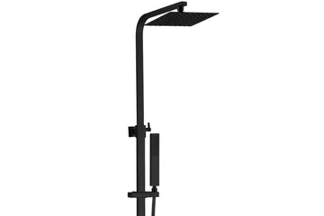 Komplett takduschset med handdusch i kantig design | Svart - Hus & renovering - Kök & bad - Badrum - Duscharmatur & dusch tillbehör