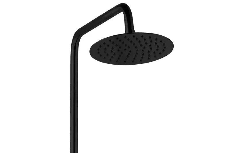 Komplett takduschset med handdusch i rundad design | Svart - Hus & renovering - Kök & bad - Badrum - Duscharmatur & dusch tillbehör