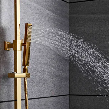 Komplett takduschset med handdusch | Mässing - Hus & renovering - Kök & bad - Badrum - Duscharmatur & dusch tillbehör