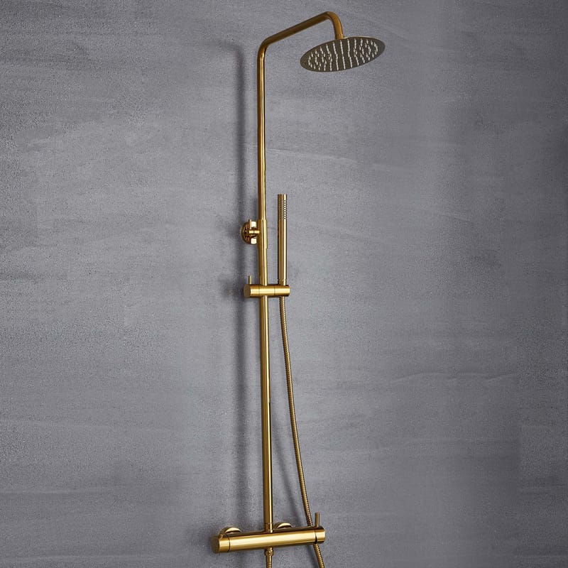 Komplett takduschset med handdusch | Mässing, undefined