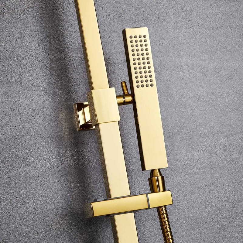 Komplett takduschset med handdusch | Mässing - Hus & renovering - Kök & bad - Badrum - Duscharmatur & dusch tillbehör