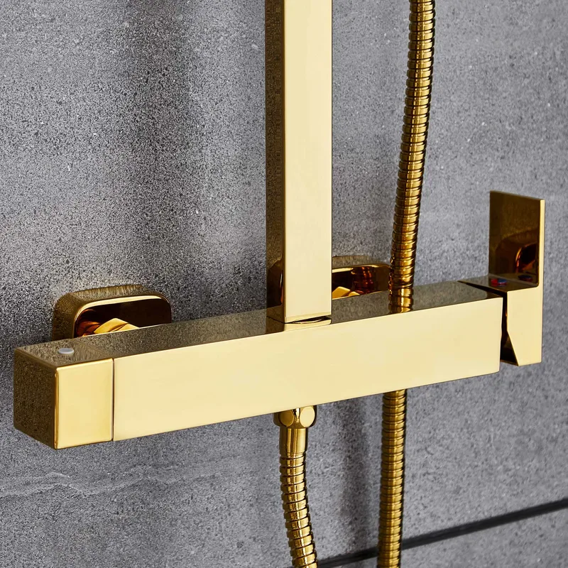 Komplett takduschset med handdusch | Mässing - Hus & renovering - Kök & bad - Badrum - Duscharmatur & dusch tillbehör