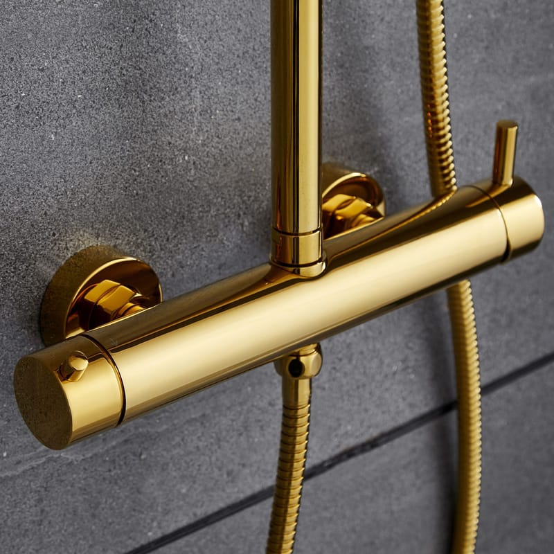 Komplett takduschset med handdusch | Mässing - Hus & renovering - Kök & bad - Badrum - Duscharmatur & dusch tillbehör