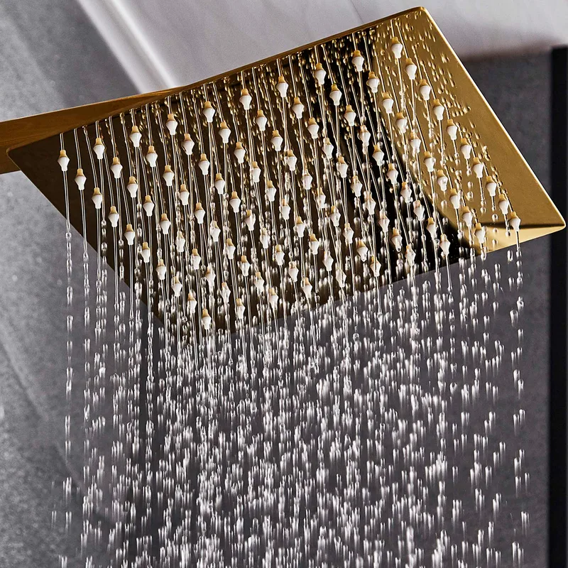 Komplett takduschset med handdusch | Mässing - Hus & renovering - Kök & bad - Badrum - Duscharmatur & dusch tillbehör