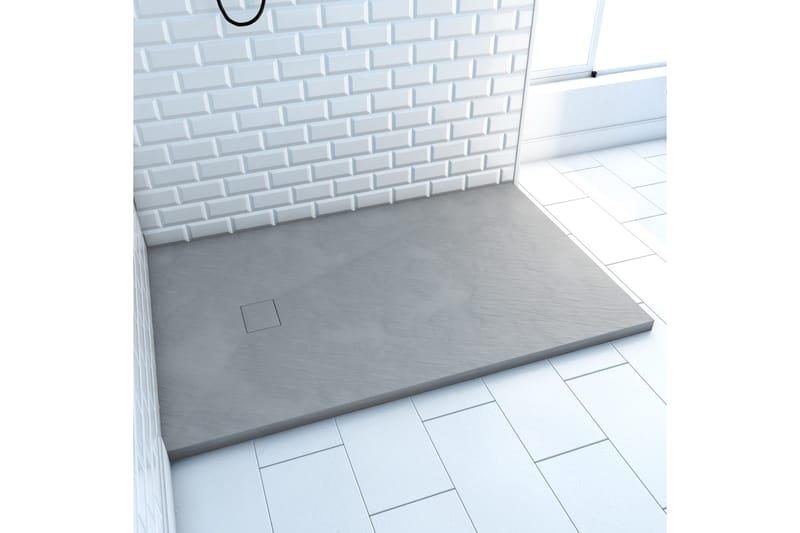 Siggeboda Duschkar 120x80 cm, Ljusgrå