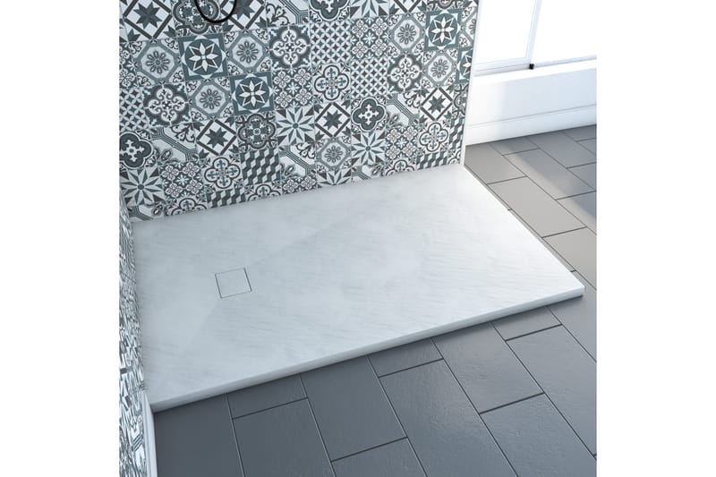 Siggeboda Duschkar 90x140 cm, Grå/Vit