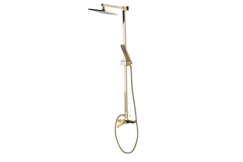 Tagbo Duschset med Takdusch - Guld - Hus & renovering - Kök & bad - Badrum - Duscharmatur & dusch tillbehör