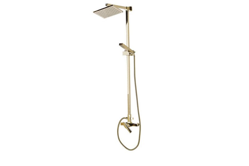 Tagbo Duschset med Takdusch - Guld - Hus & renovering - Kök & bad - Badrum - Duscharmatur & dusch tillbehör