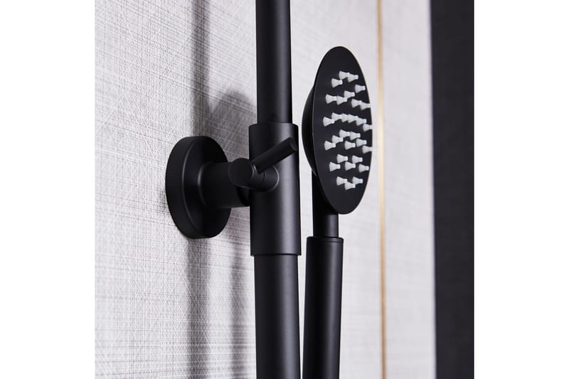 Takduschset med blandare | Brusa - Svart - Hus & renovering - Kök & bad - Badrum - Duscharmatur & dusch tillbehör